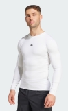 Tenisové tričko Adidas Techfit Compression Training Long Sleeve JE6703 bílé Tenisové tričko Adidas Techfit Compression Training Long Sleeve JE6703 bílé