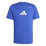 Pánské tričko Adidas Tennis Graphic Tee IY8330 modré